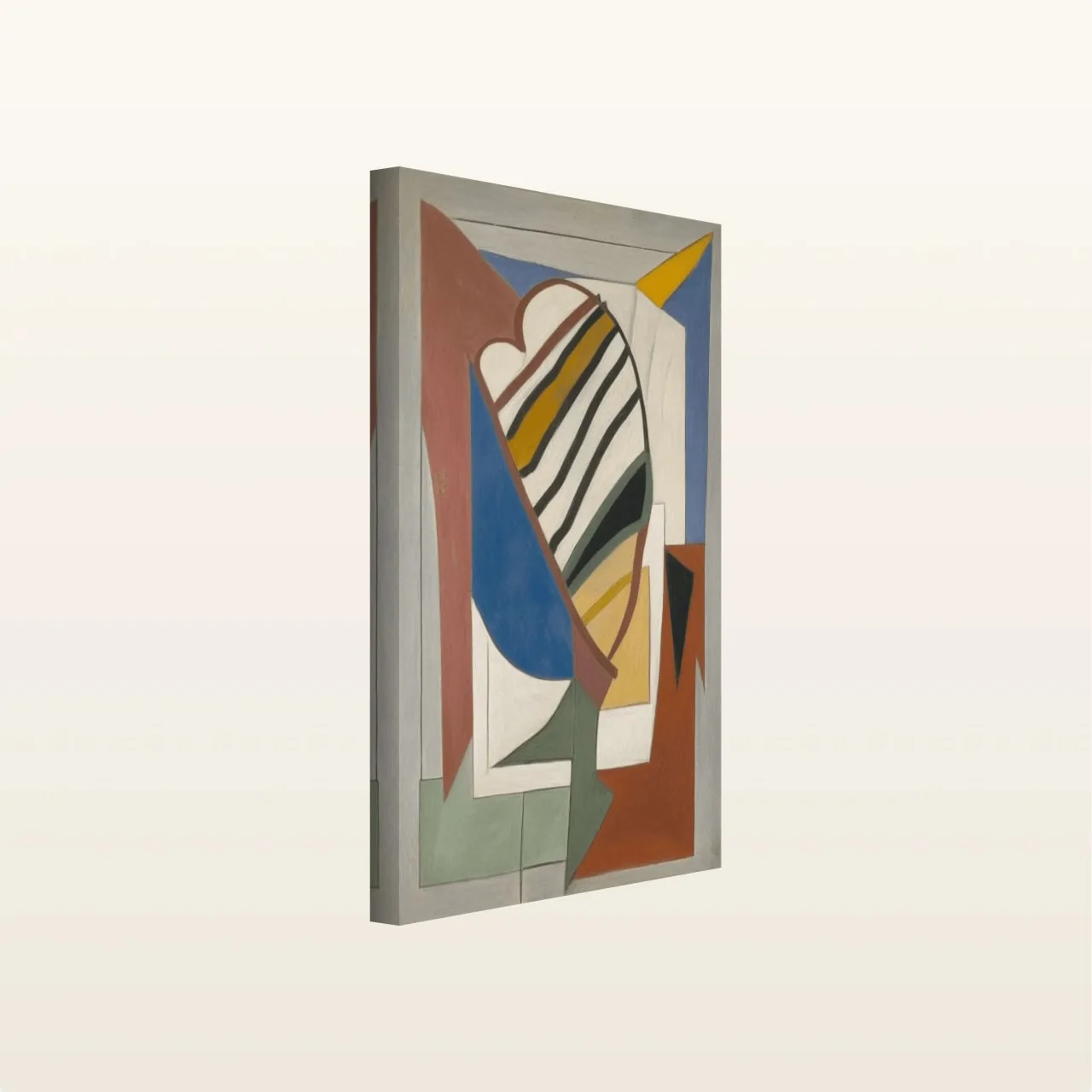 KrixelWall (50 × 70 cm / vertikal / dick) mit Beispiel-Kunstwerk – Produktansicht